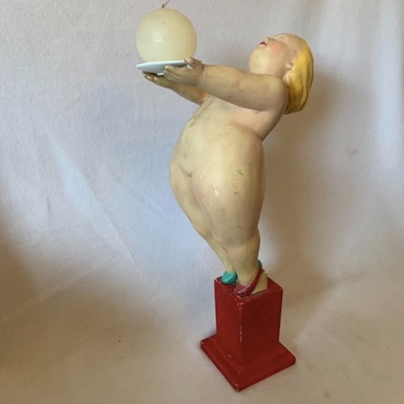 Fernando Botero Ceramic Lamp Base 20.5" x 6" x 11" Unsigned attributed to Botero - Picture 2 of 7